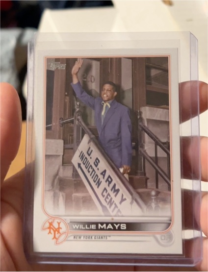 2022 Topps Update #US24C Willie Mays — front