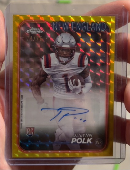 2024 Topps Chrome #RA-JP Ja'Lynn Polk Rookie Autograph — front