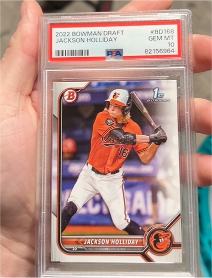 2022 Bowman Draft #BD168 Jackson Holliday — front