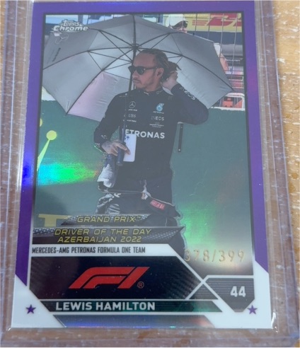 2023 Topps Chrome Formula 1 #173 Lewis Hamilton — front