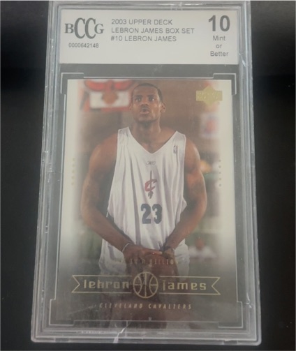 2003 Upper Deck #10 LeBron James Box Set Rookie — front
