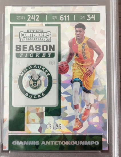 2019-20 Panini Contenders #33 Giannis Antetokounmpo — front