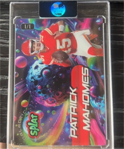 2025 Wildcard Galactic Splat 1/1 Patrick Mahomes — front