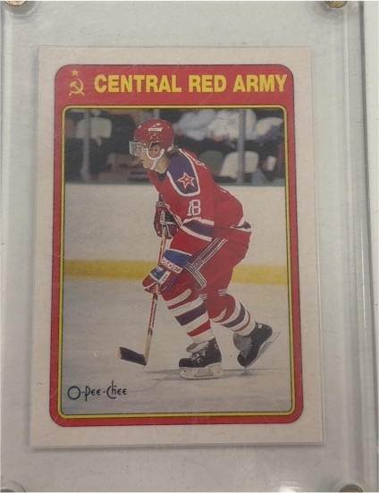 1990-91 O-Pee-Chee #19R Sergei Fedorov Central Red Army — front