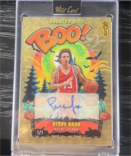 2025 Wild Card Haunted Hits BOO! #1/1 Steve Nash — front