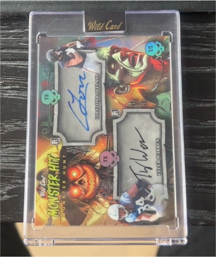 2025 Wild Card Haunted Hits Monster Rookie Dual Auto Ashton Jeanty Nick Kurtz — front