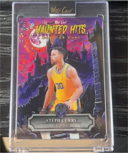 2025 Wild Card Haunted Hits Monster Hunt #HHCF-SC Steph Curry — front