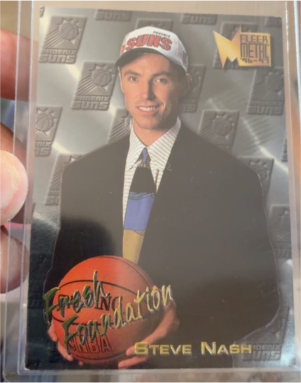 1996-97 Fleer Metal #138 Steve Nash Fresh Foundation Rookie Card — front