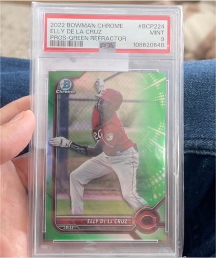 2022 Bowman Chrome #BCP224 Elly De La Cruz — front