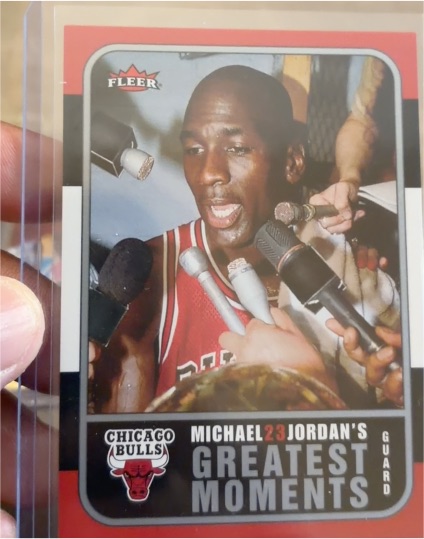 2006-07 Fleer Michael Jordan's Greatest Moments #MJ-7 Michael Jordan — front