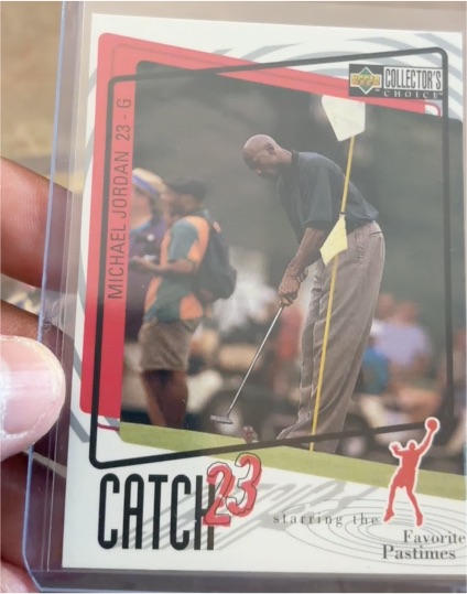 1997-98 Upper Deck Collector's Choice #188 Michael Jordan Catch 23 — front