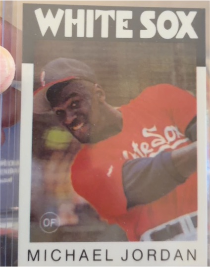 1986 Topps Style #NNO Michael Jordan White Sox Promo Baseball Card — front