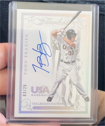 2016 Panini Flawless USA Baseball #03/25 Todd Frazier — front