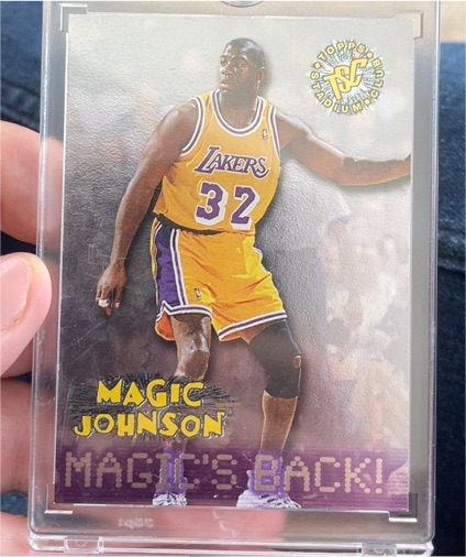 1995-96 Topps Stadium Club #361 Magic Johnson — front