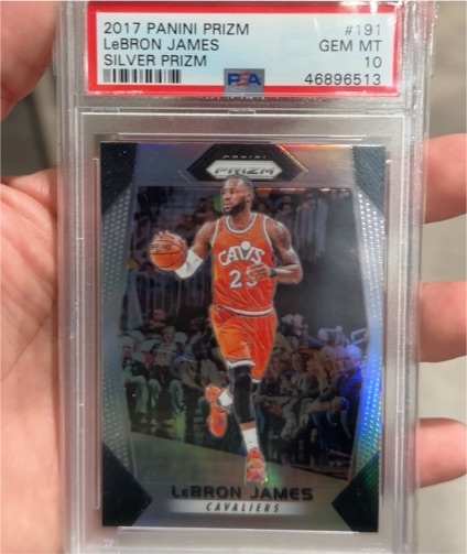 2017 Panini Prizm #191 LeBron James Silver Prizm — front