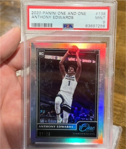 2020 Panini One and One #138 Anthony Edwards — front