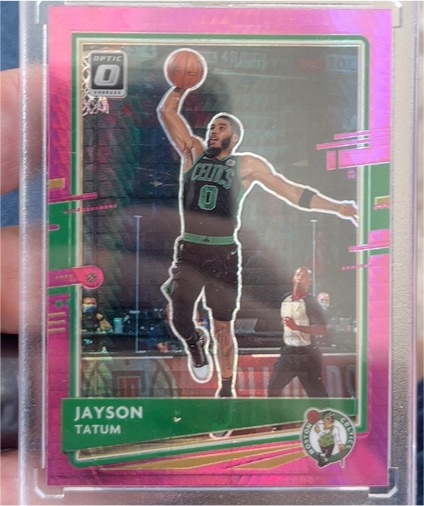 2020-21 Donruss Optic #77 Jayson Tatum — front