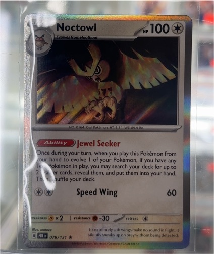 2024 Pokémon TCG Prismatic Evolutions #078 Noctowl — front