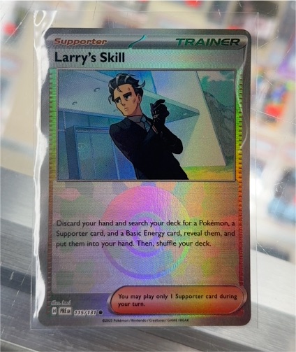 2025 Pokémon Prismatic Evolutions #115 Larry's Skill — front