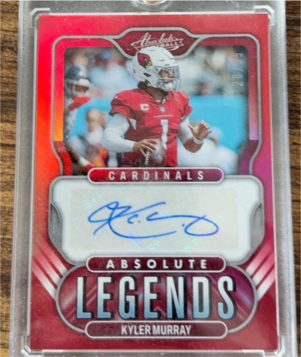 2022 Panini Absolute Legends #AL-KM Kyler Murray — front