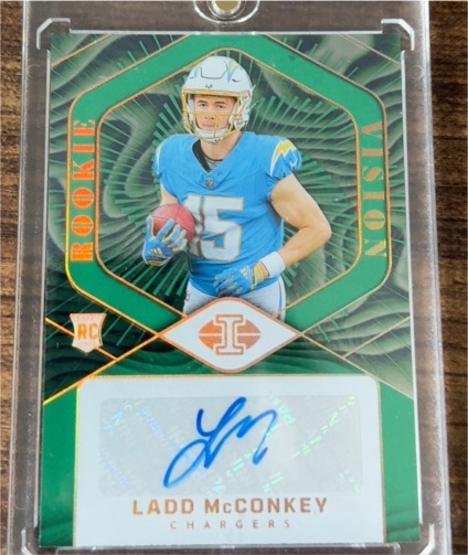 2024 Panini Illusions Rookie Vision Signatures #RVS-LMY Ladd McConkey — front