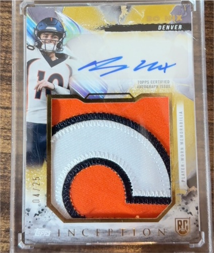 2024 Topps Inception #04/25 Bo Nix — front