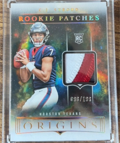 2023 Panini Origins #RP-CJ C.J. Stroud Rookie Patches — front