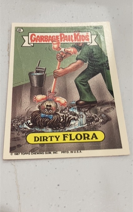 1987 Topps Garbage Pail Kids #399a Dirty Flora — front