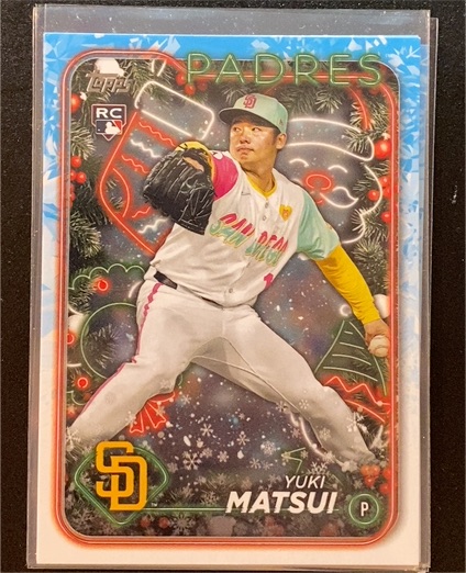 2024 Topps Holiday #H191 Yuki Matsui — front