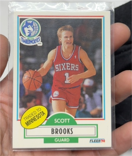 1990-91 Fleer #140 Scott Brooks — front