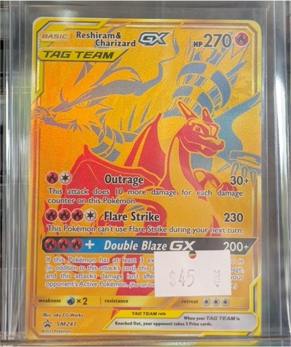 2021 Pokémon TCG SM247 Reshiram & Charizard GX Tag Team — front