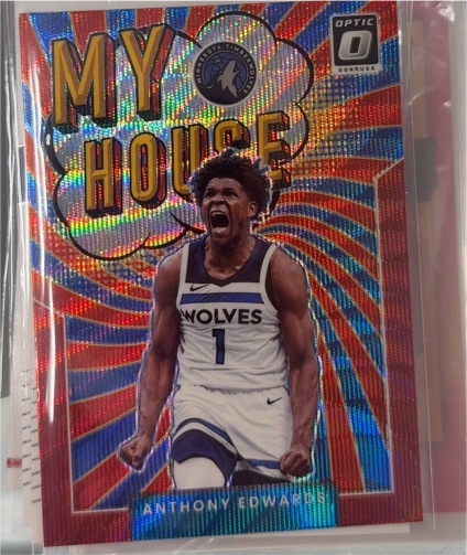 2021-22 Donruss Optic #9 Anthony Edwards My House — front