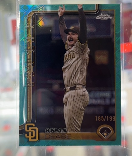 2025 Topps Chrome #185 Dylan Cease — front