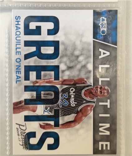 2016-17 Panini Prestige #11 Shaquille O'Neal All-Time Greats — front