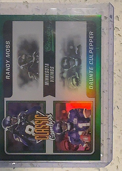 2021 Panini Classics Classic Combos Randy Moss Daunte Culpepper — front