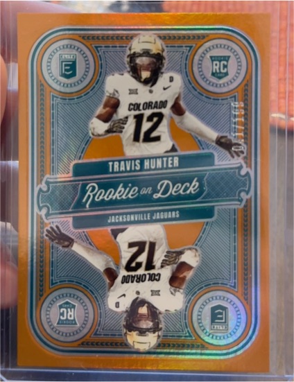 2025 Donruss Elite #6 Travis Hunter Rookie on Deck — front