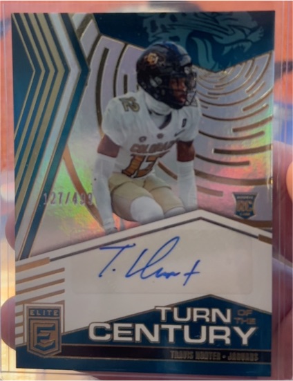 2025 Donruss Elite #TOC-THU Travis Hunter Turn of the Century Auto — front