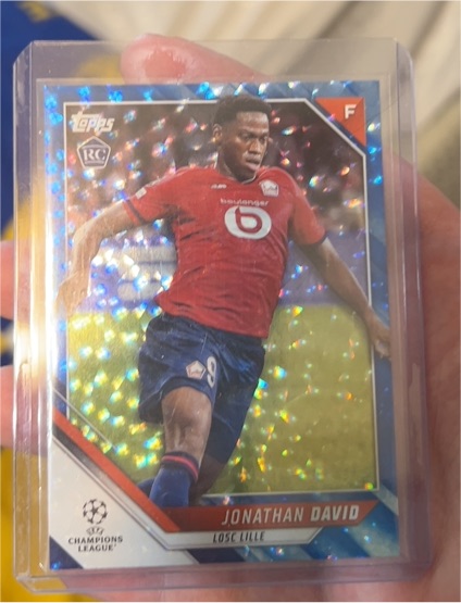 2021-22 Topps UEFA Champions League #176 Jonathan David Rookie — front
