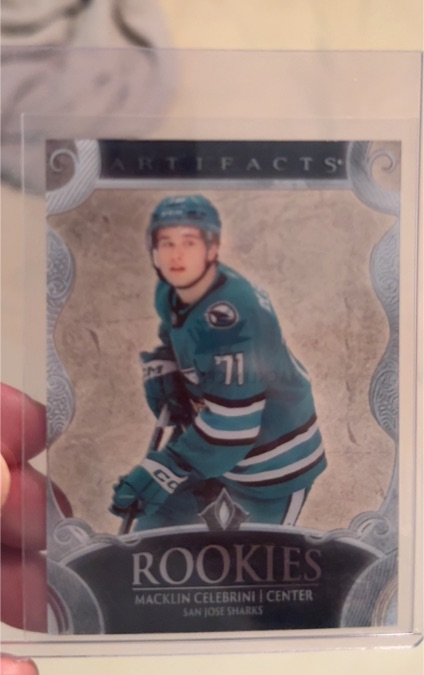 2020-21 Upper Deck Artifacts Rookies Macklin Celebrini — front