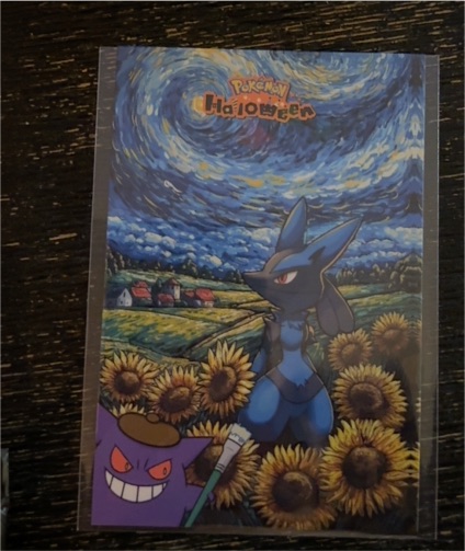 2025 Pokemon Attack Database Halloween Lucario Cracked Ice Holo — front