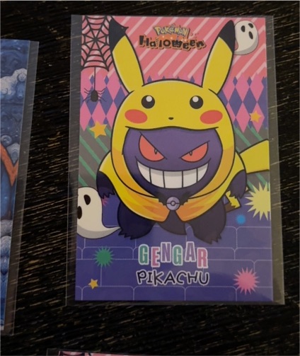 2025 Pokemon Halloween Card Database Gengar Pikachu Poncho — front