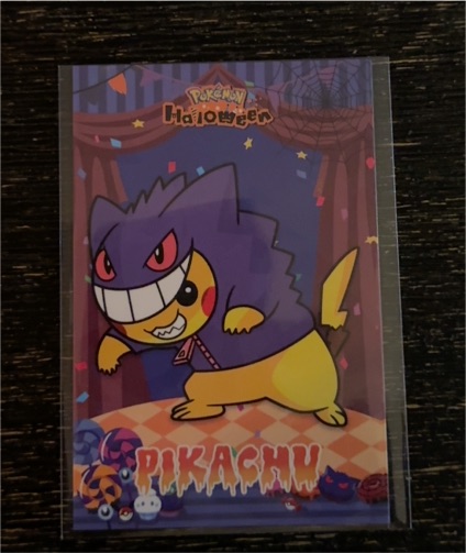 2025 Halloween Card Database Pikachu Cracked Ice Holo — front