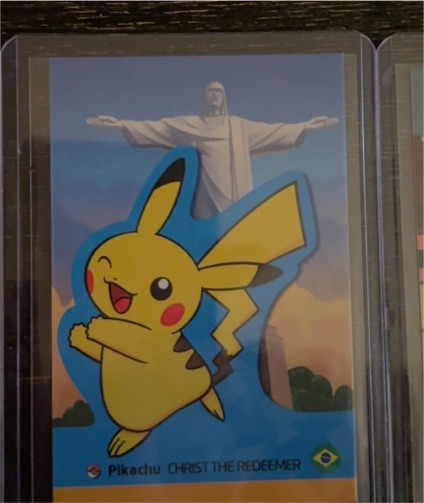 Pikachu Christ The Redeemer Pokemon Card — front