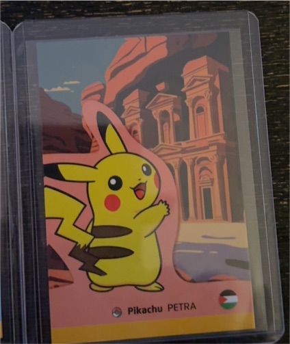 Pikachu PETRA Pokemon Card — front