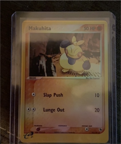 2003 Pokemon EX Ruby & Sapphire #56 Makuhita — front
