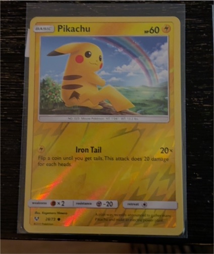 2017 Pokémon Shining Legends #28 Pikachu — front