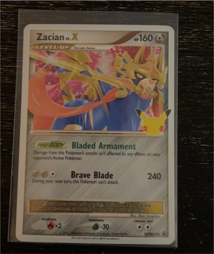 2021 Pokémon TCG #SWSH135 Zacian LV. X — front