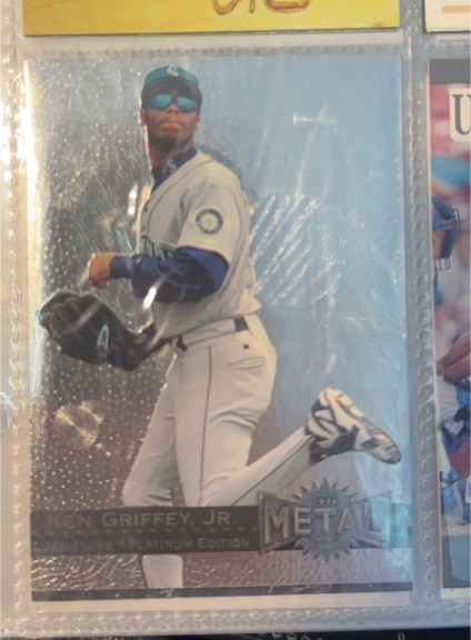 1996 Fleer Metal Universe Platinum Edition #107 Ken Griffey Jr. — front