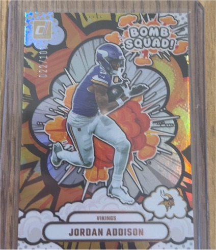 2025 Panini Donruss Bomb Squad #BS-JAN Jordan Addison — front