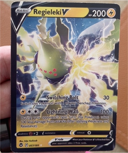 2022 Pokémon TCG Silver Tempest #057 Regieleki V — front